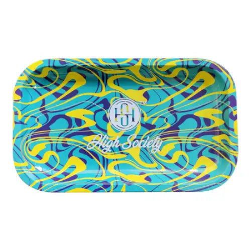 Puff Brands - High Society - Medium Metal Rolling Tray - Shaman