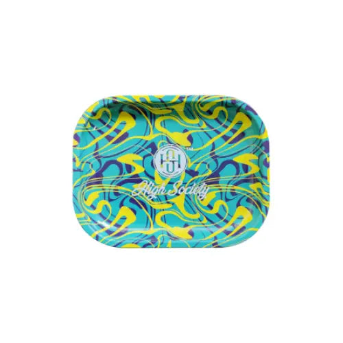 Puff Brands - High Society - Small Metal Rolling Tray - Shaman