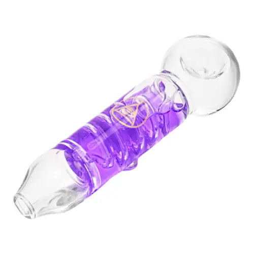 Puff Brands - Ritual Smoke - Blizzard Glycerin Filled Glass Spoon Pipes - 4.75’’ - Random Color