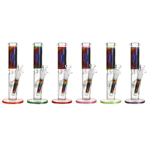 Puff Brands - Ritual Smoke - Prism Glass Bong Straight Tube - 10’’