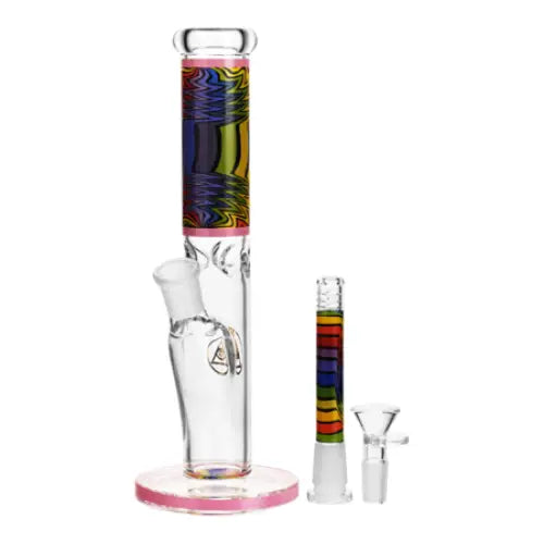 Puff Brands - Ritual Smoke - Prism Glass Bong Straight Tube - 10’’