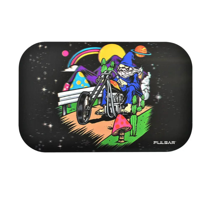 Pulsar - Trippy Trip Metal Rolling Tray with Lid - Medium