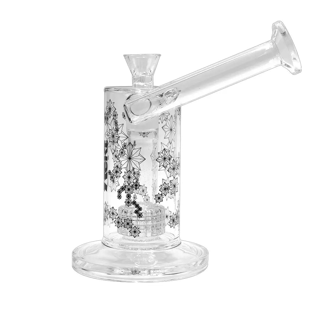 Rekt - 10’’ Showerhead Dab Rig - Floral pattern