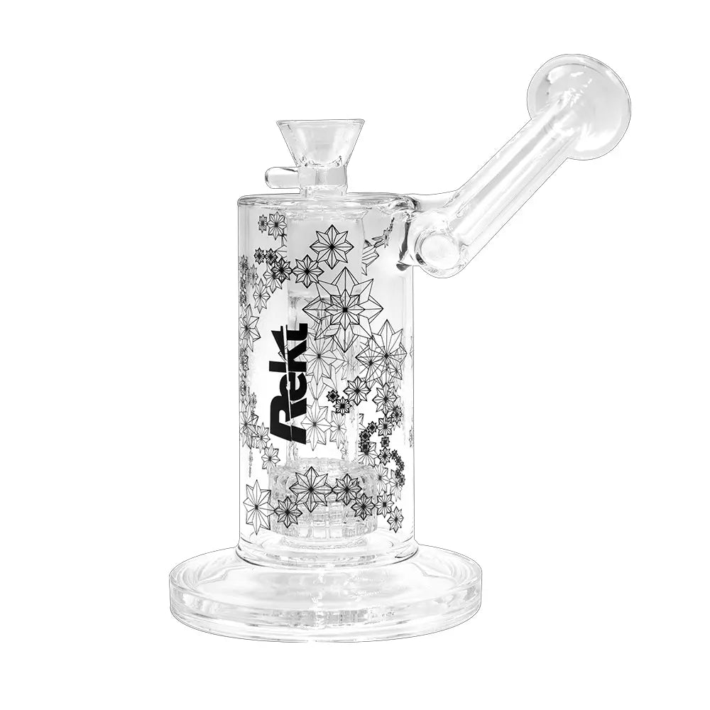 Rekt - 10’’ Showerhead Dab Rig - Floral pattern