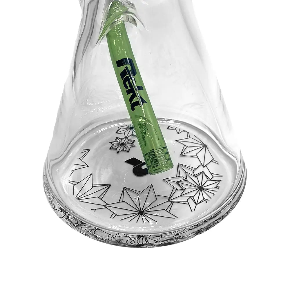 Rekt - 12’’ Beaker Bong - Floral Pattern - 7MM