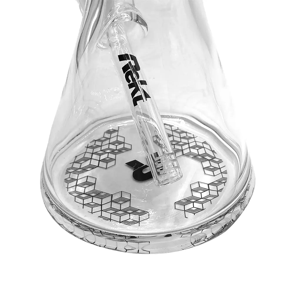 Rekt - 12’’ Beaker Bong - Honeycomb Pattern - 7MM