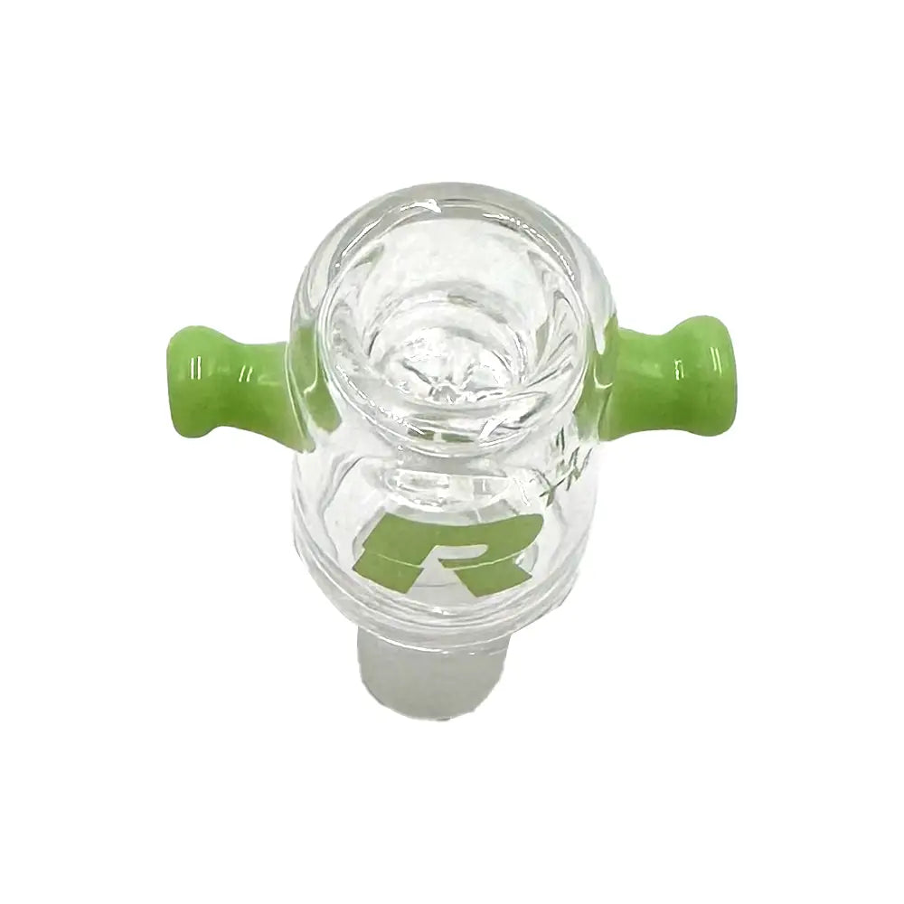 Rekt Glass Bowl For Bong with Built In Screen and Double Handle 14mm Male