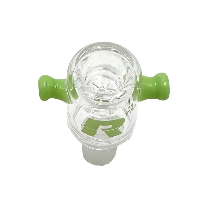 Rekt Glass Bowl For Bong with Built In Screen and Double Handle 14mm Male