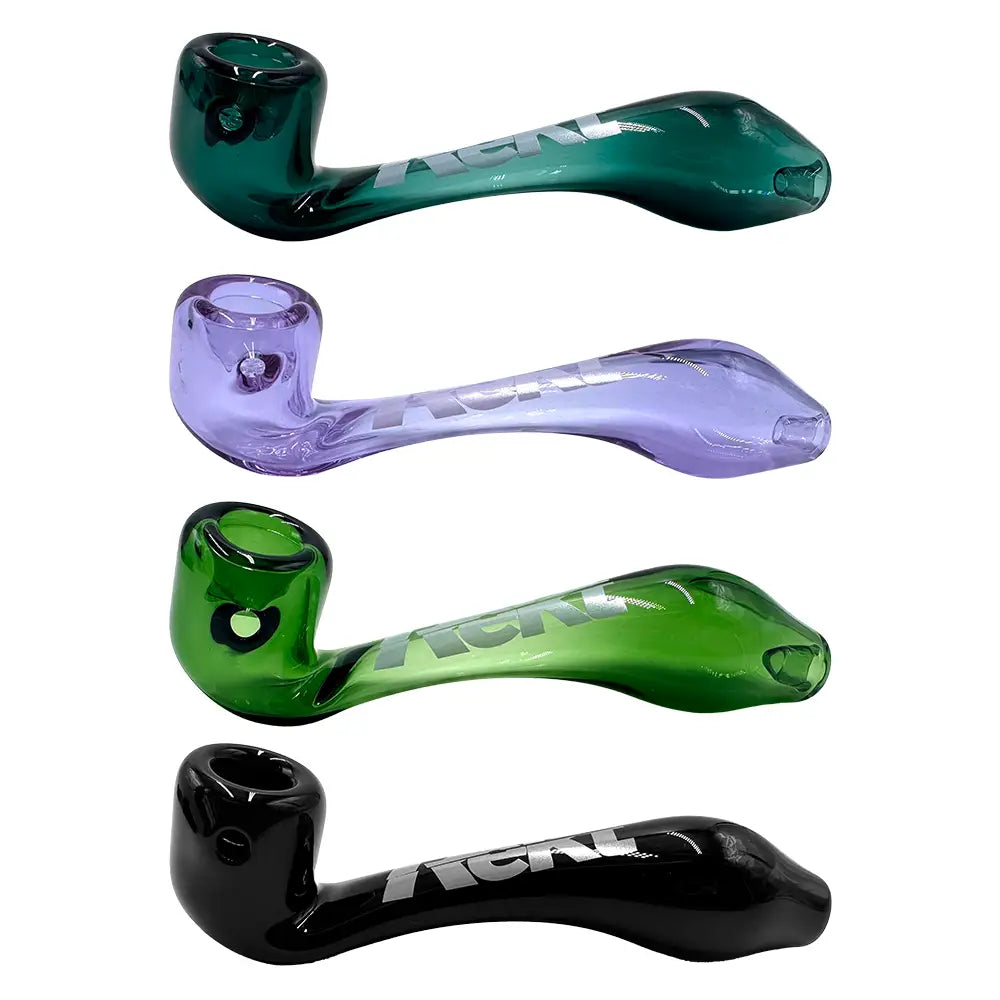 Rekt - Glass Sherlock Pipe with Screen - 5.5’’