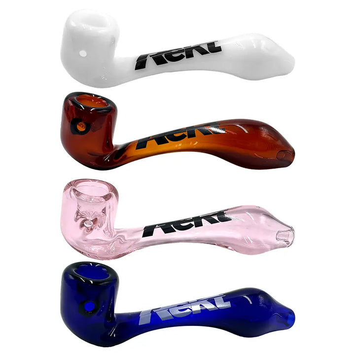 Rekt - Glass Sherlock Pipe with Screen - 5.5’’