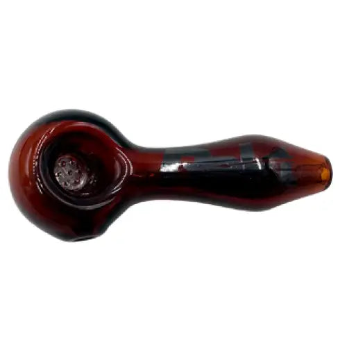 Rekt - Glass Spoon Pipe with Screen - 3.9’’ - Amber