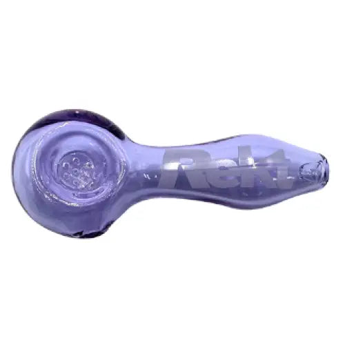 Rekt - Glass Spoon Pipe with Screen - 3.9’’ - Purple