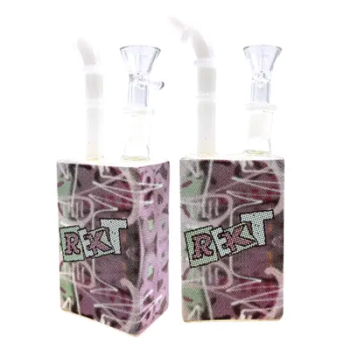 Rekt - Juice Box Bong - 8’’ - Graffiti 1