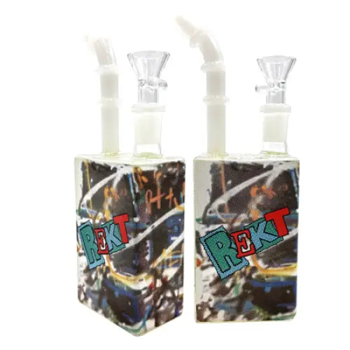 Rekt - Juice Box Bong - 8’’ - Graffiti 2