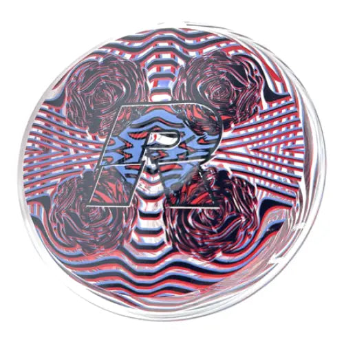 Rekt - Retro 3d Rose Glass Beaker Bong - 14’’ - 9mm