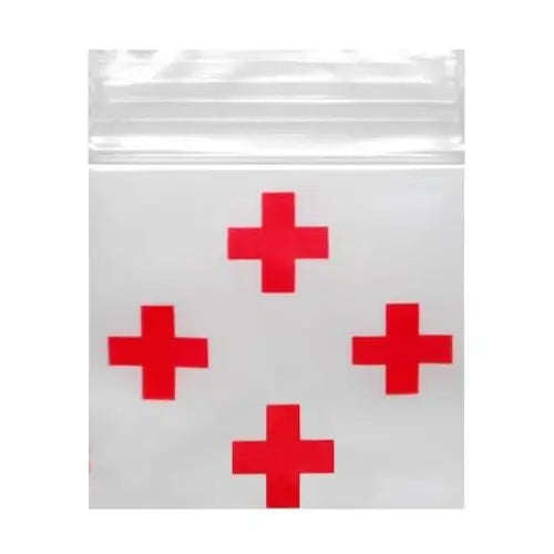 Smell Proof Bags - Red Cross Pack 1k - 1’’ X 1’’