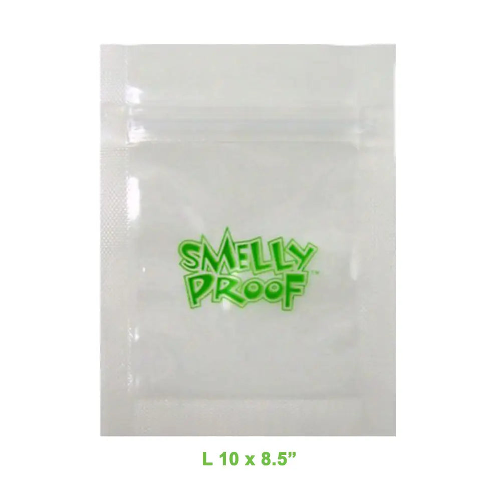 Smelly Proof - Large Clear Reusable Smell Proof Bags - 10 Packs