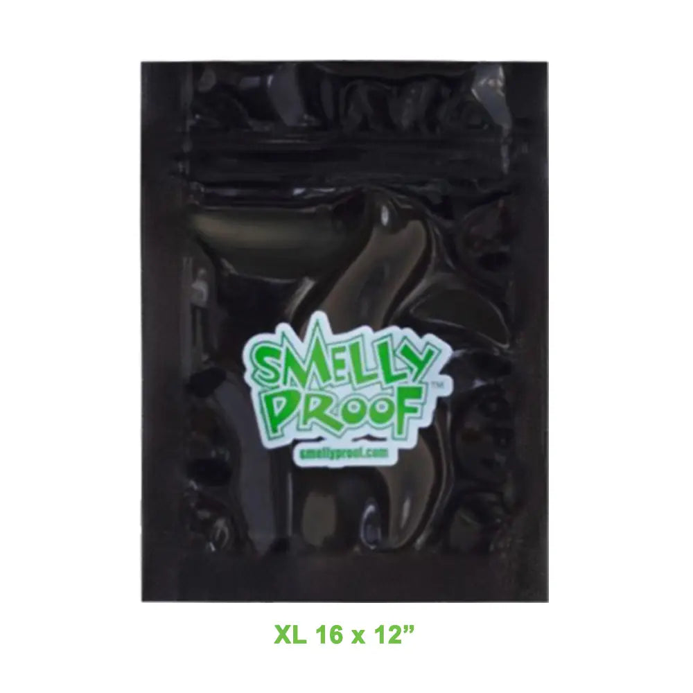 Smelly Proof - XLarge Black Reusable Smell Proof Bags - 10 Packs