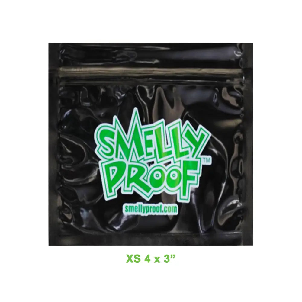 Smelly Proof - XSmall Black Reusable Smell Proof Bags - 10 Packs
