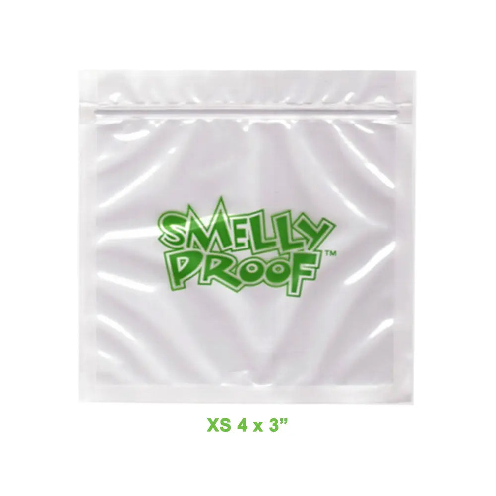 Smelly Proof - XSmall Clear Reusable Smell Proof Bags - 10 Packs