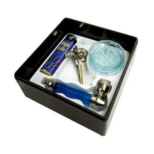 Smoker Kit With Grinder Lighter Clip Small Metal Pipe