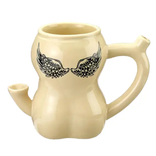 Tattoo Girl Ceramic Mug Pipe