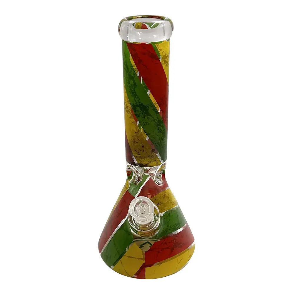 Tree Glass - 12’’ Rasta Beaker Bong - 7MM