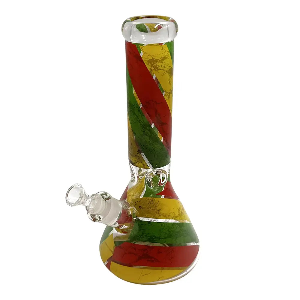 Tree Glass - 12’’ Rasta Beaker Bong - 7MM