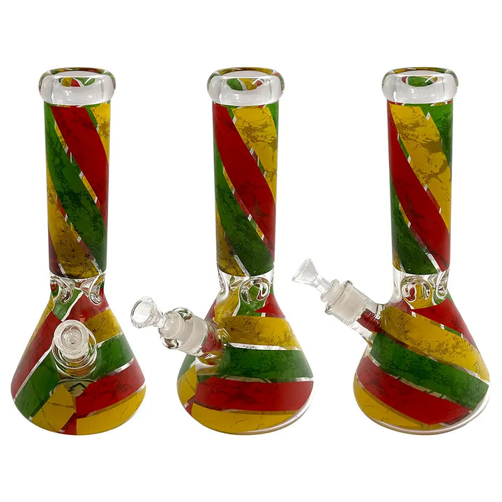 Tree Glass - 12’’ Rasta Beaker Bong - 7MM