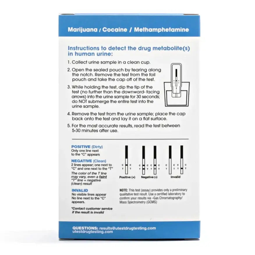 ÜTest - 3 Panel Test THC / COC / METH