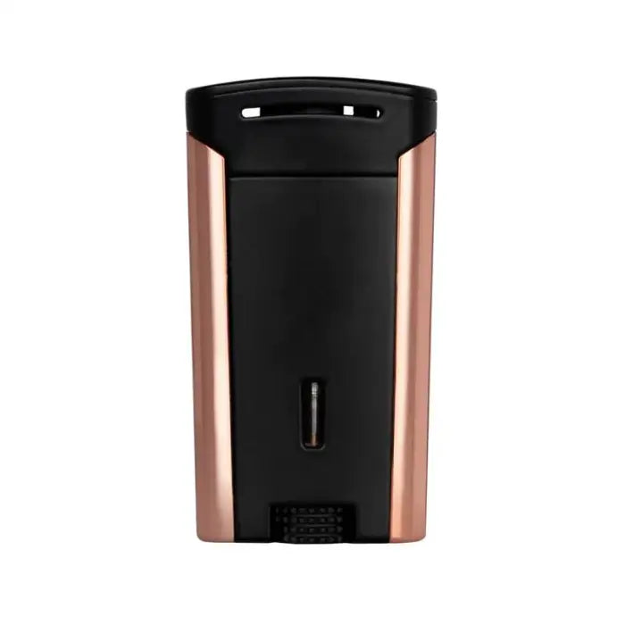 Xikar Astral Single Flame Jet Lighter - Black and Rose Gold