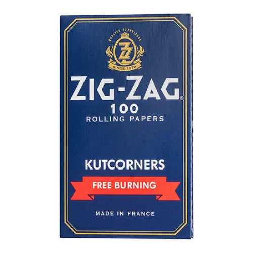Zig zag Rolling Paper Kutcorners Blue Free Burning