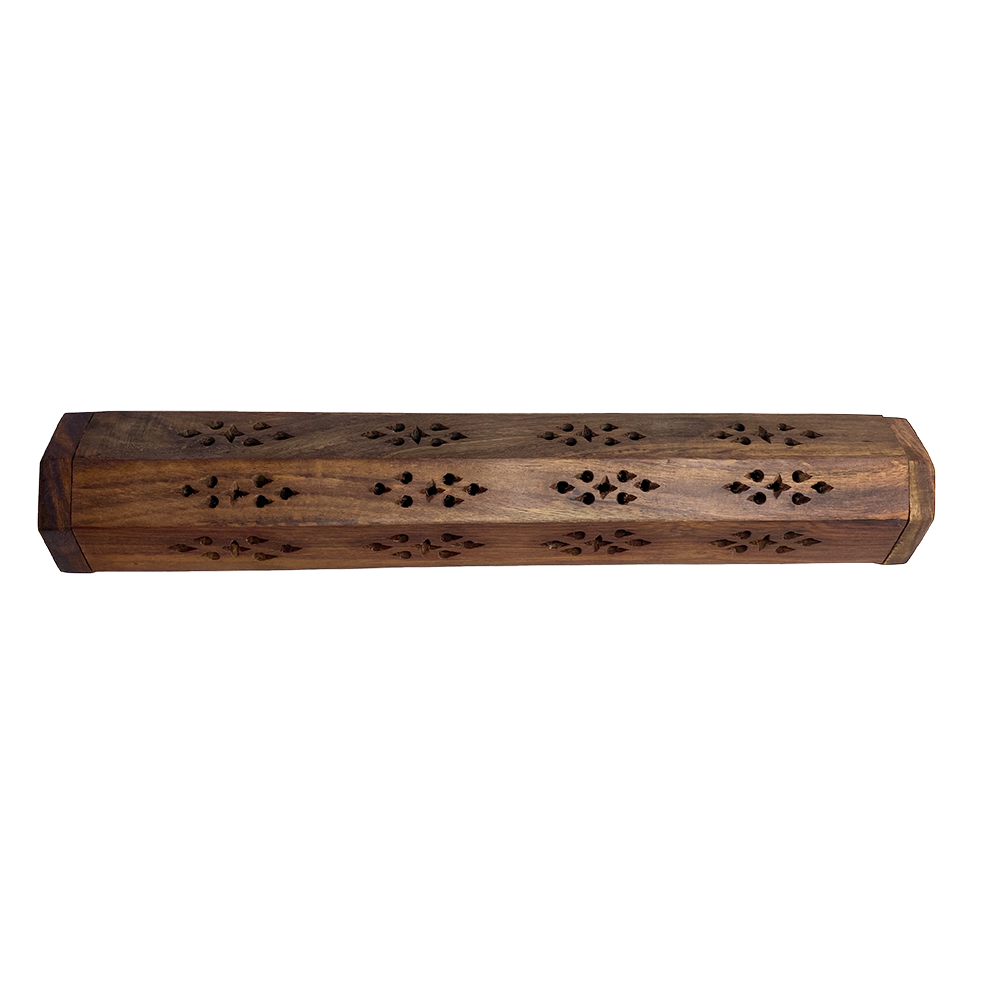 Inhal'Nation - Wooden Incense Burner - Box/Coffin - Buddha