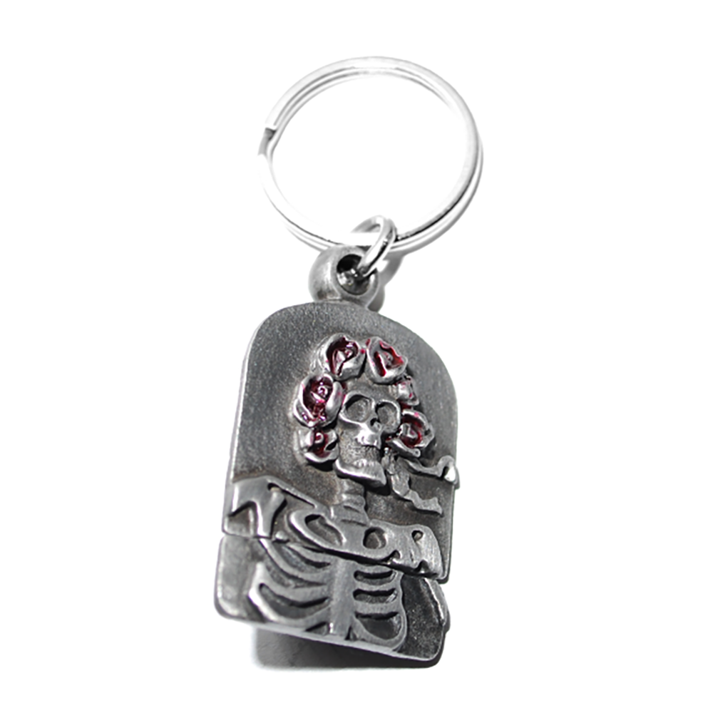 Skeleton with Roses Keychain - Roach Clip