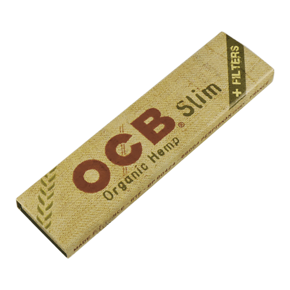 OCB - Organic Hemp Rolling Paper - King Size Slim + Tips (32pks)