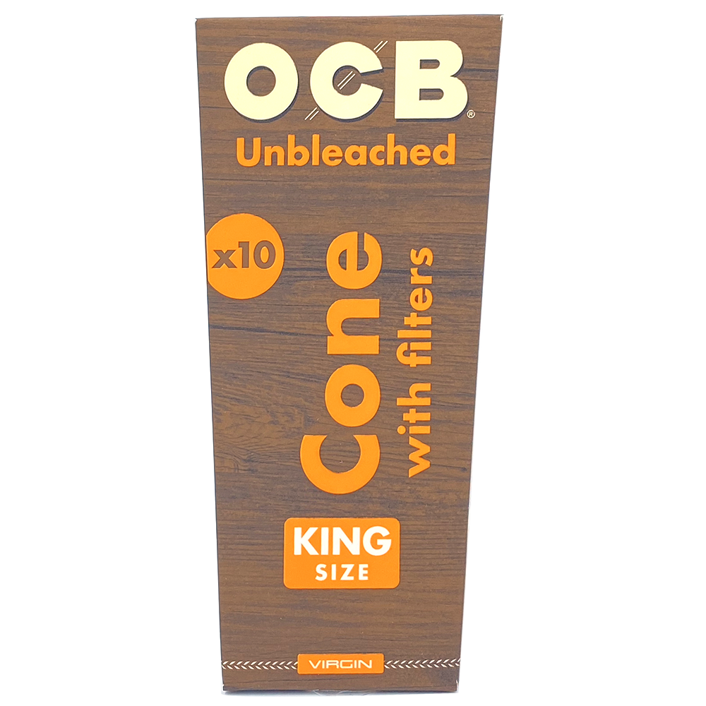 OCB - Virgin Unbleached Cones - King Size Slim - (12pks of 10 units)