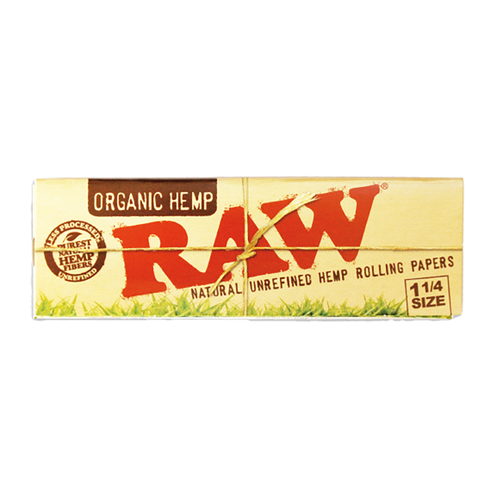 RAW  - Rolling Paper - Organic Hemp - 1 1/4 (24pk)