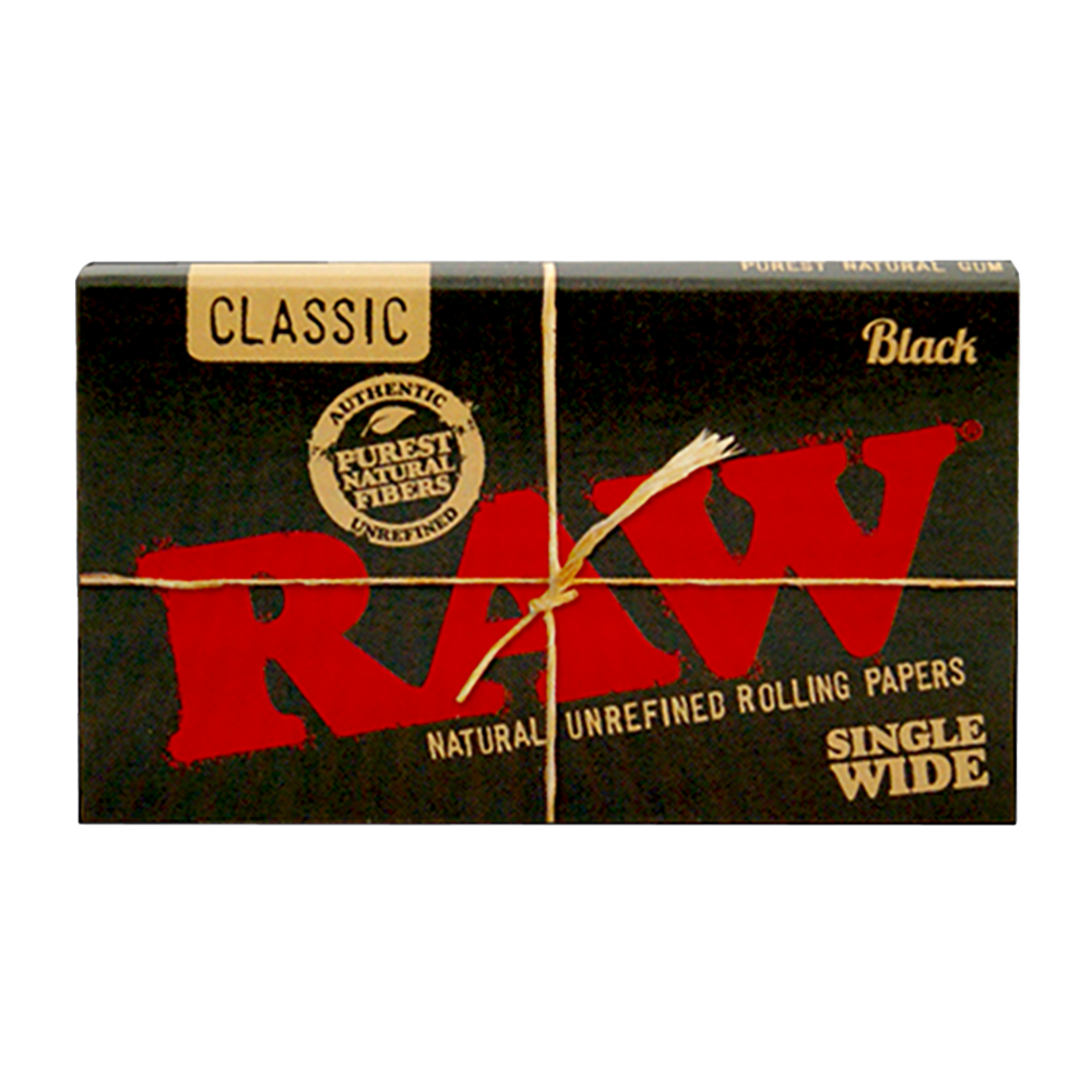 RAW - Rolling Paper - Black - Single Wide (25pk)