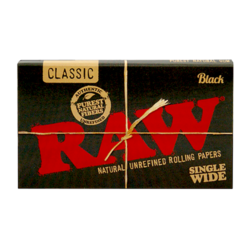 RAW - Rolling Paper - Black - Single Wide (25pk)