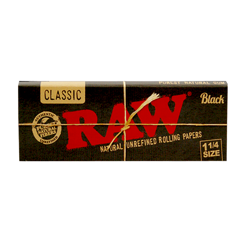 RAW - Rolling Paper - Black - 1 1/4 (24pk)