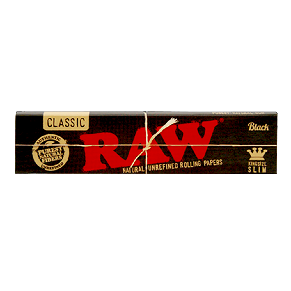 RAW - Rolling Paper - Black - King Size Slim (50pk)