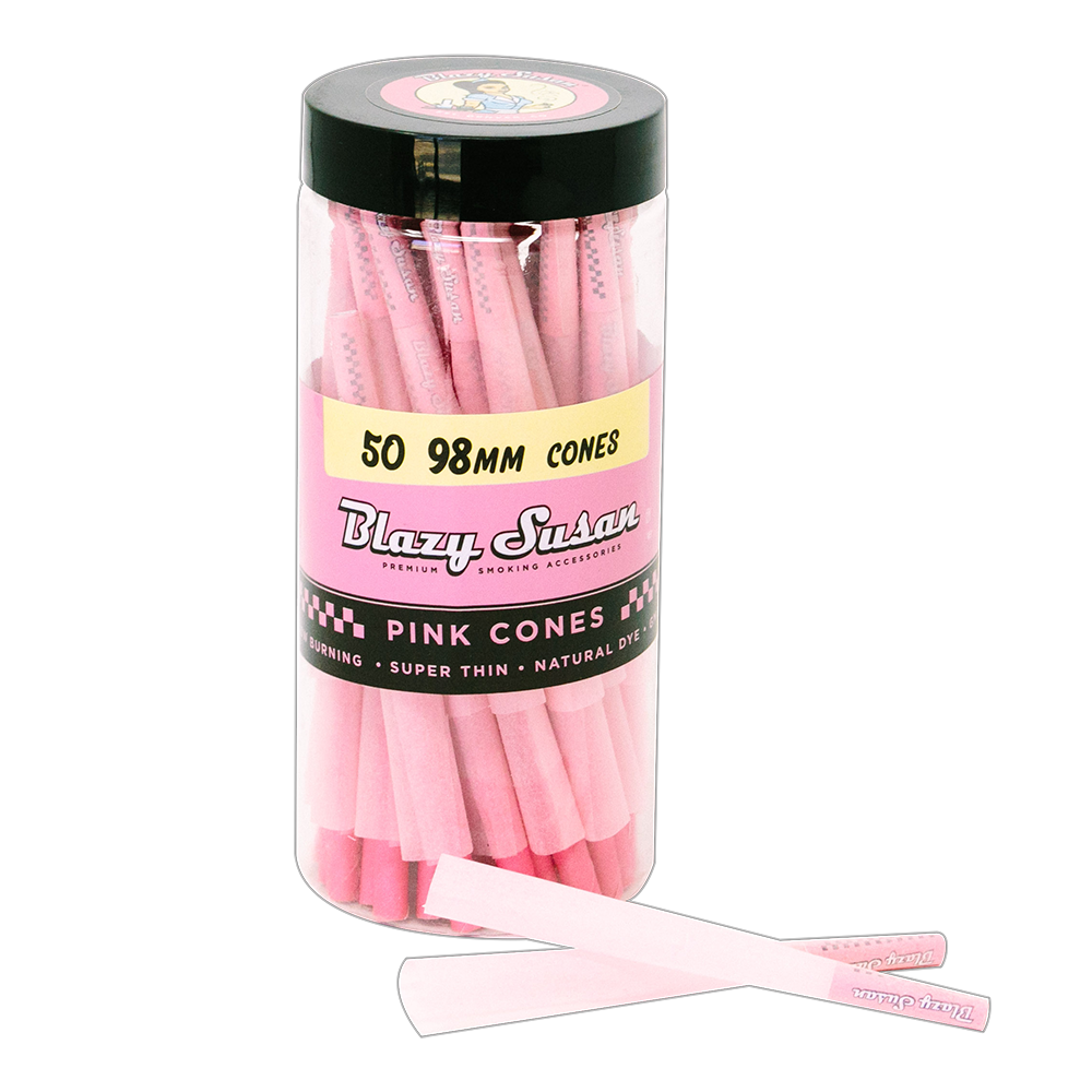 Blazy Susan - Pink Pre-Rolled Cones - 98MM